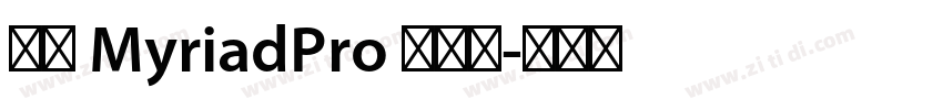 雅黑 MyriadPro 半粗体字体转换